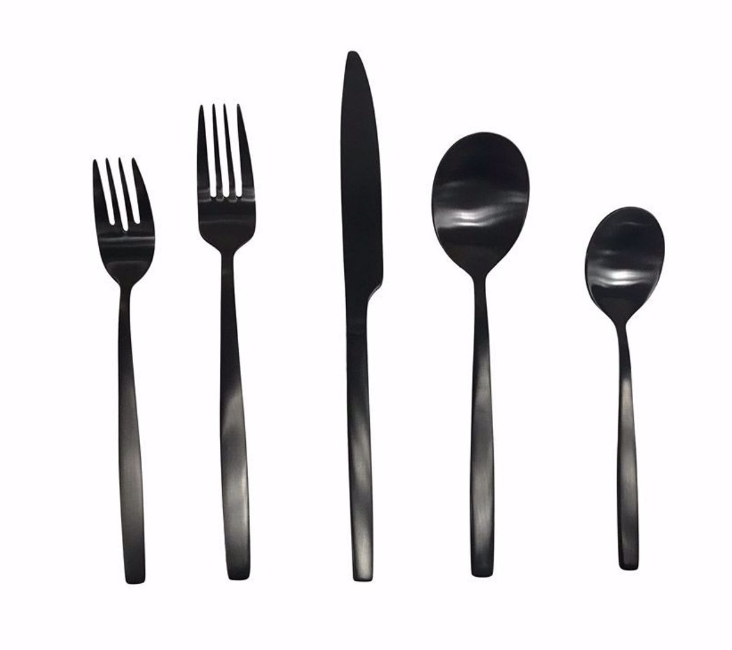 Matte Black Cutlery Line Matte Black Cutlery Line