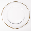Gold Bead Charger Plate