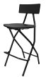 Black Folding Bar Stool