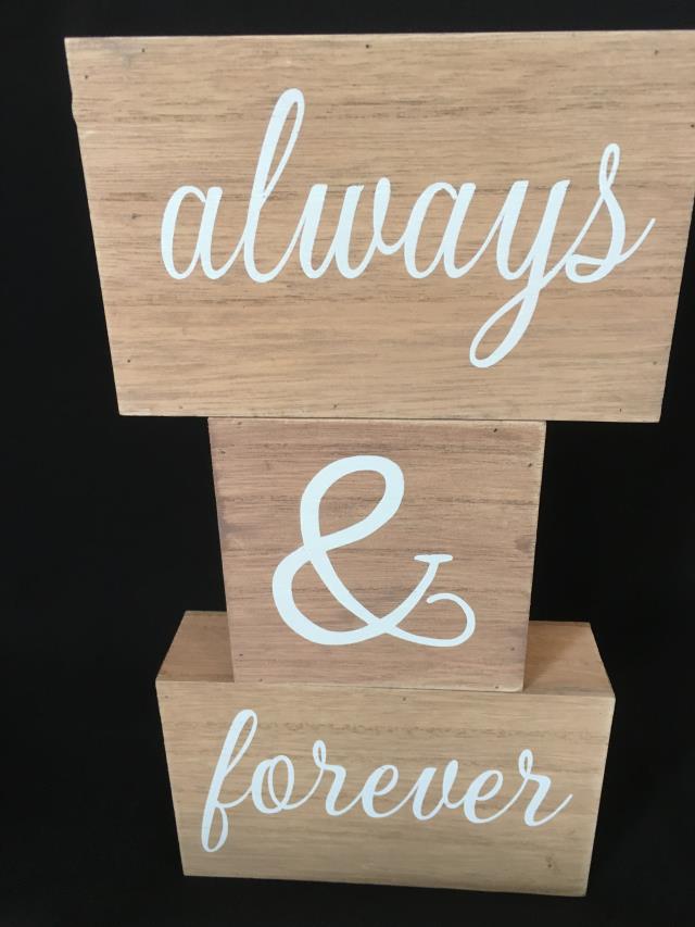 Always & Forever Block Set Always & Forever Block Set