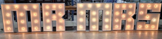 Marquee Letters "MR MRS"