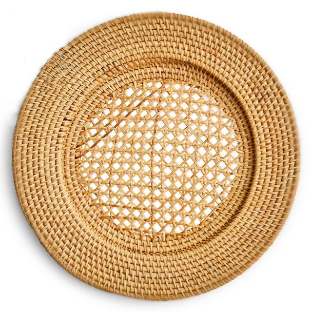 Rattan Charger Plates 13"