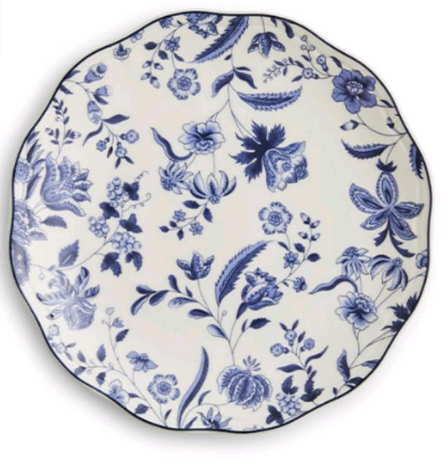 Eleanor Indigo 8.25" Salad/Dessert Plate