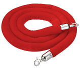 Red Velour Ropes - 8' Red Velour Ropes - 8'