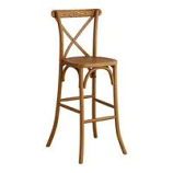 Rustic Cross Back Bar Stool Rustic Cross Back Bar Stool