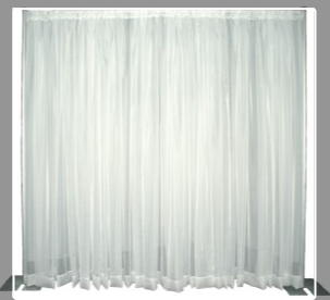 10' Sheer back drop 10' Sheer back drop